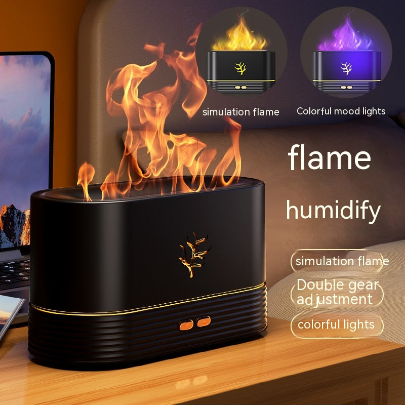 Flame Aroma Diffuser & Humidifier – USB with Timer