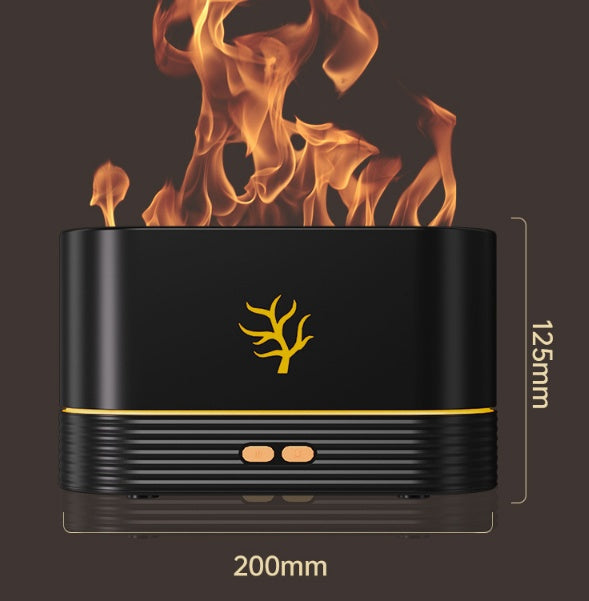 Flame Aroma Diffuser & Humidifier – USB with Timer