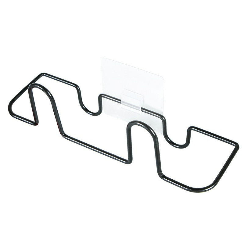 Adhesive wall shoe rack