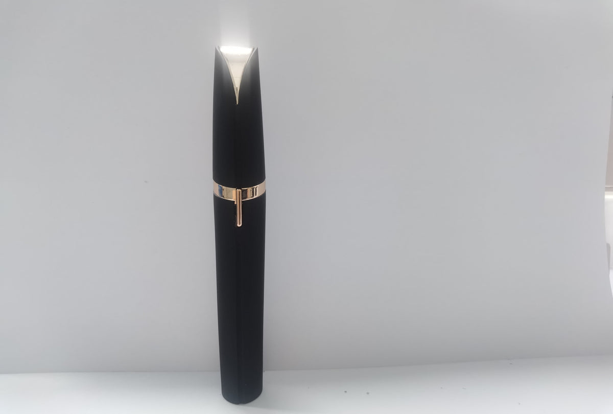 Eyebrow trimmer with LED light on
