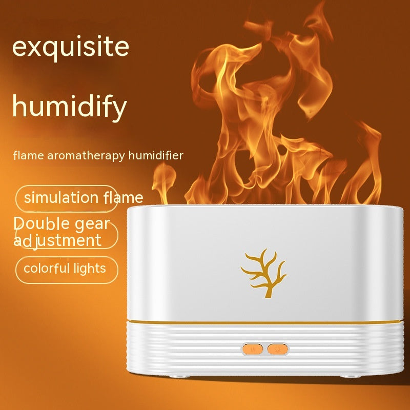 Flame Aroma Diffuser & Humidifier – USB with Timer