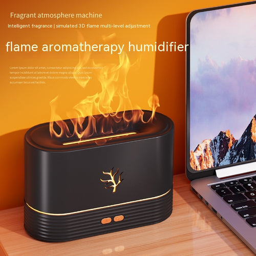 Flame Aroma Diffuser & Humidifier – USB with Timer