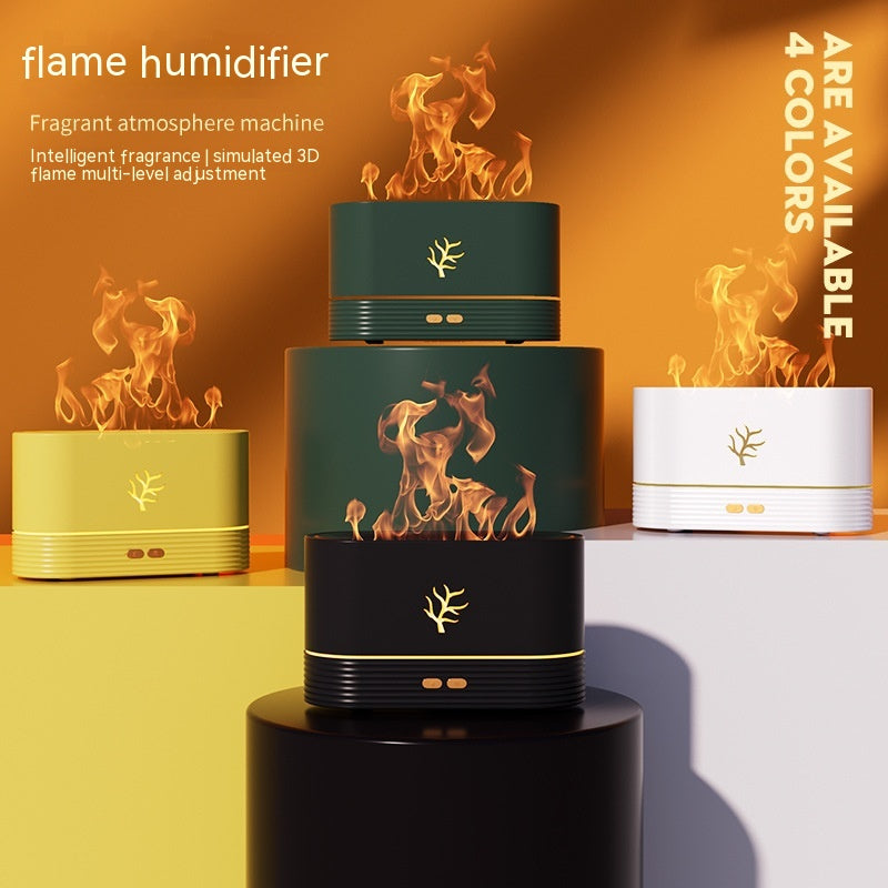 Flame Aroma Diffuser & Humidifier – USB with Timer