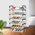 Adhesive wall shoe rack